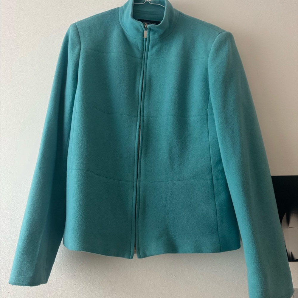 Jones New York Teal Wool Jacket